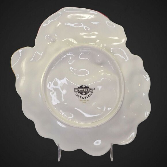 Fitz and Floyd Santa Claus‎ Candy Dish Wall Decor Cookie Plate Curly Beard Xmas - Picture 7 of 9